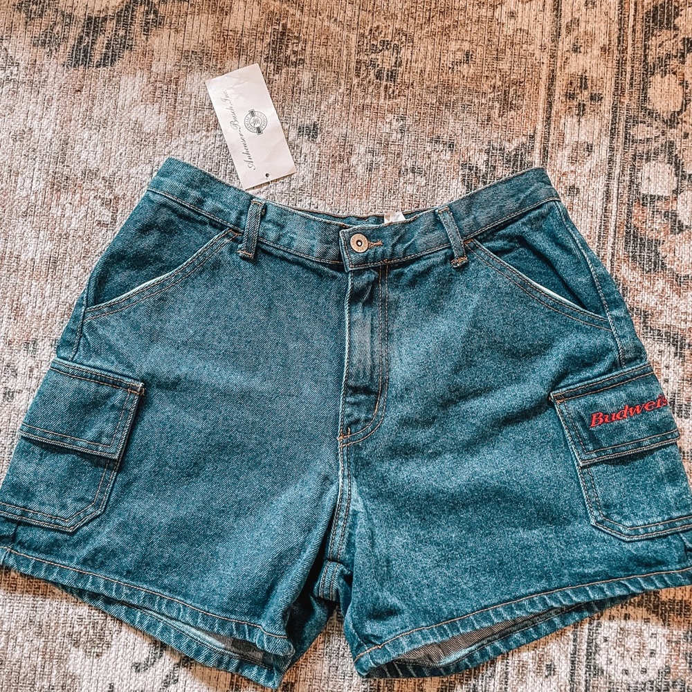 COPY - - Anheuser Budweiser inc. vintage denim shorts